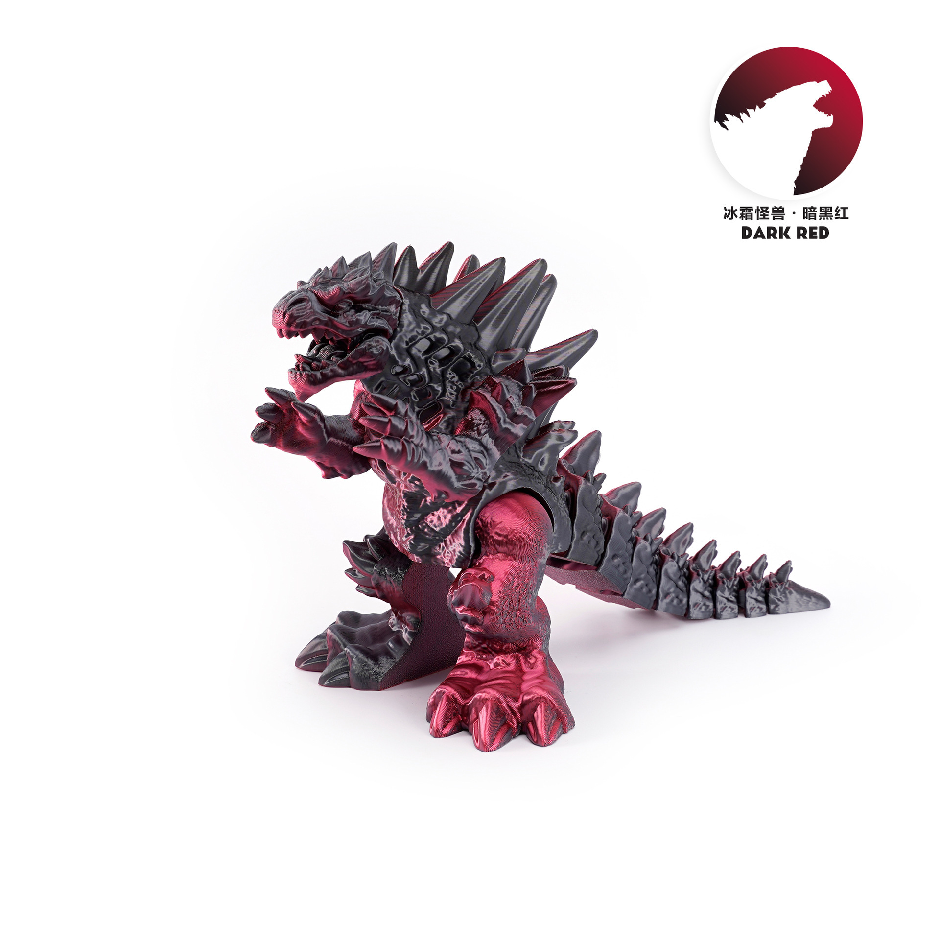 Impresión 3D nuevo estilo transfronterizo Frost Godzilla decoración de escritorio mano regalos para niños juguetes de impresión 3d