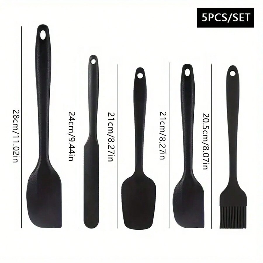 Espátula de silicona para repostería, juego de seis piezas, juego de espátulas pequeñas para cocina, en stock, juego de 6 piezas