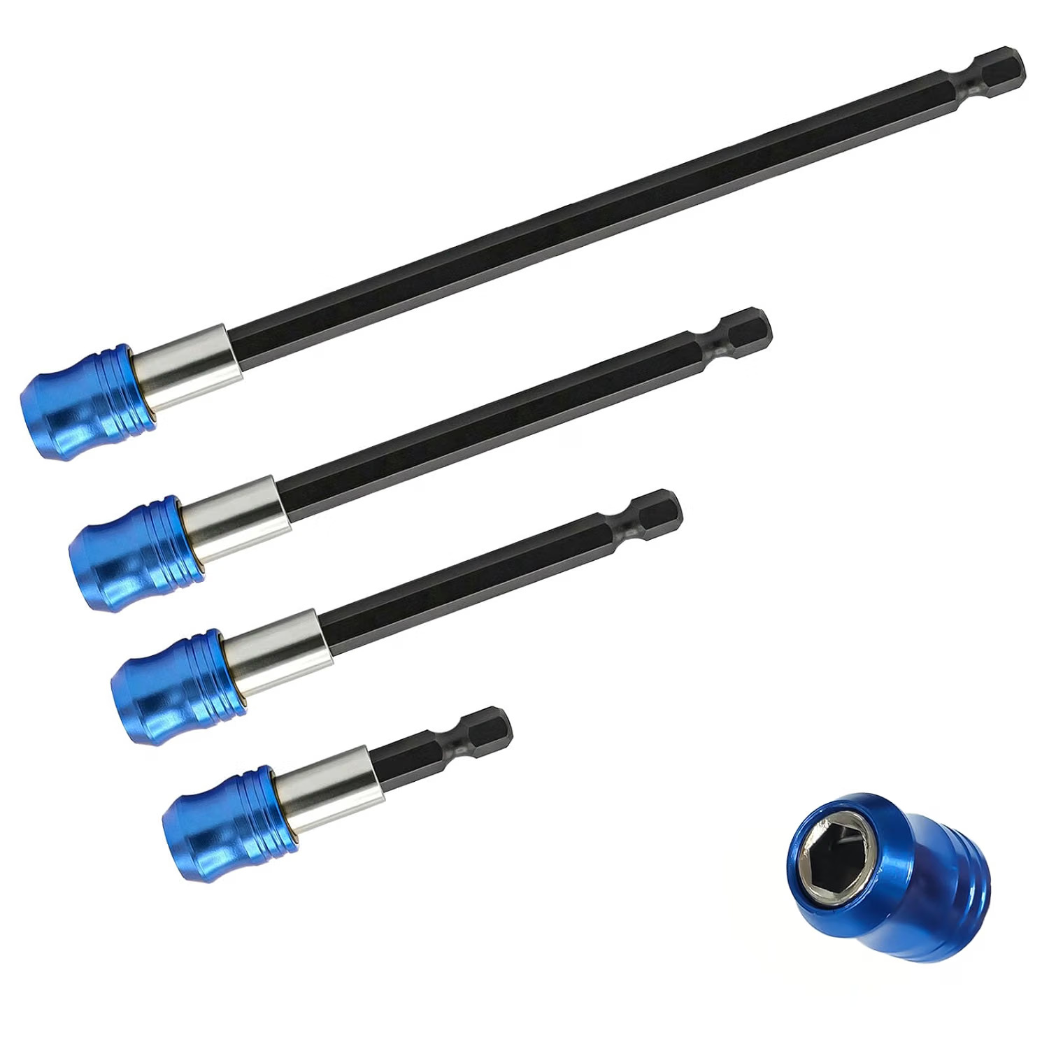 Batch head extension rod electric drill joint extension rod 6.35mm magnetic hexagonal 1/4 socket sel