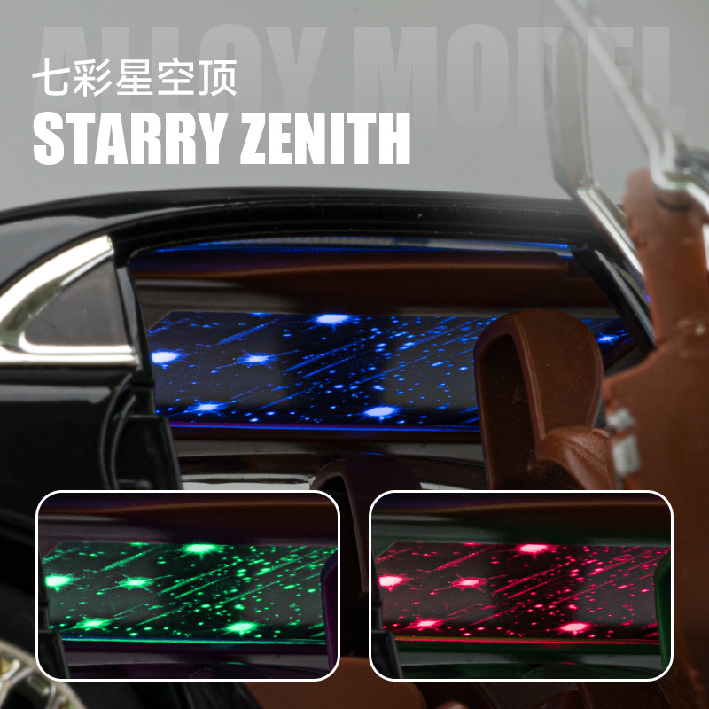 1:24 Ben E300 modelo de coche de aleación retorno sonido luz niño coche de juguete amortiguador dirección en caja modelo de coche