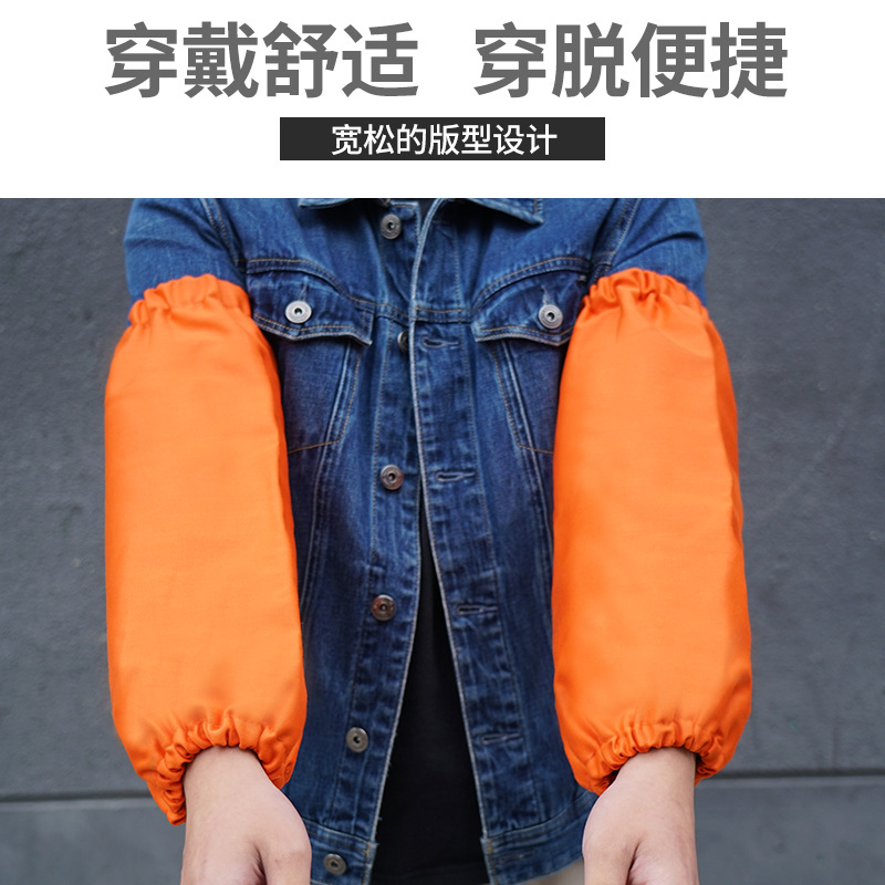 Soldadura eléctrica resistente a la llama manga resistente a quemaduras aislamiento térmico resistente al desgaste manga de protección de alta temperatura corte en seco pulido manga de soldador a prueba de chispas