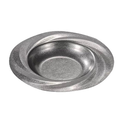 Retro stainless steel pasta plate