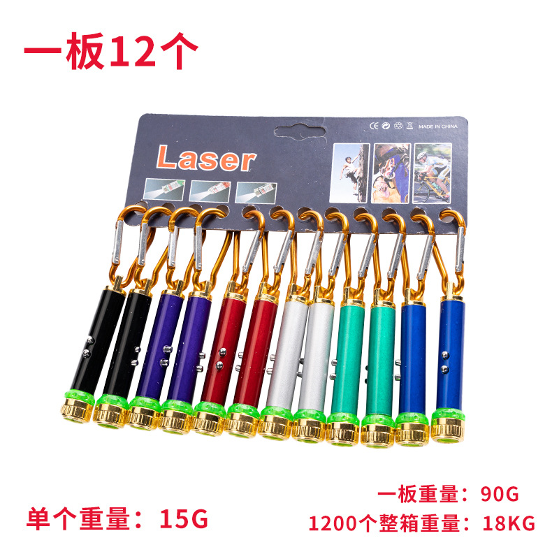 Laser Pen Infrared Ultraviolet Flashlight Toy Multi-Function Banknote Detector Led Keychain Cat Standard Model