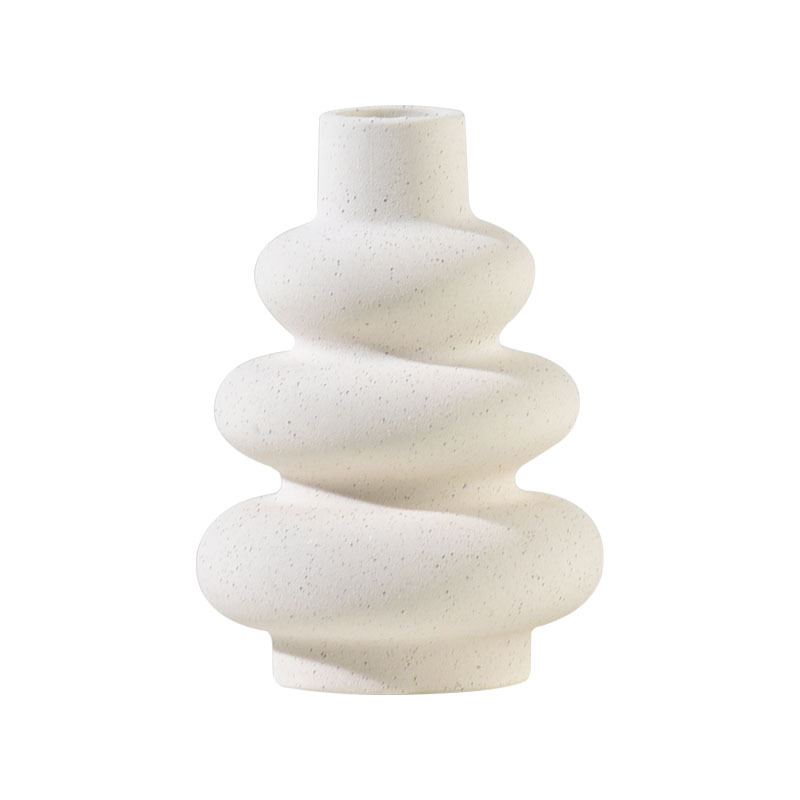 Jarrones de cerámica exclusivos transfronterizos Adornos decorativos de alta calidad esmerilados