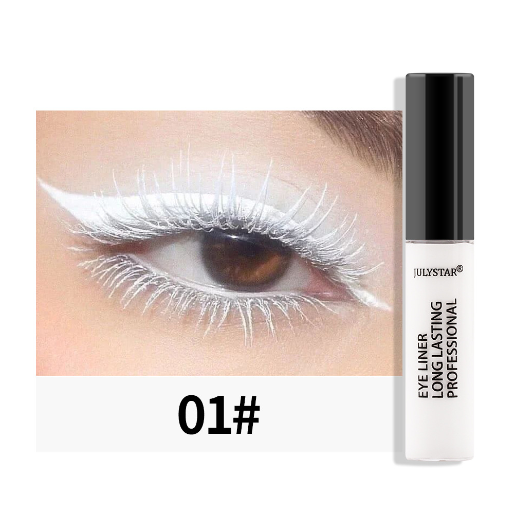 julystar Cross-border Halloween Beauty Eyeliner Liquid Cross-border Colored Waterproof, Oil-Proof and non-smudging Eyeliner Pen wholesale undefined