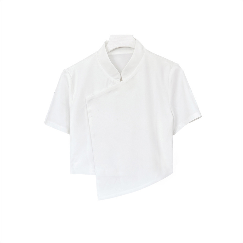 Spring and Summer New Style Casual Loose Sweet Short-Sleeved Shirt Top with Denim Half Skirt and Long Skirt