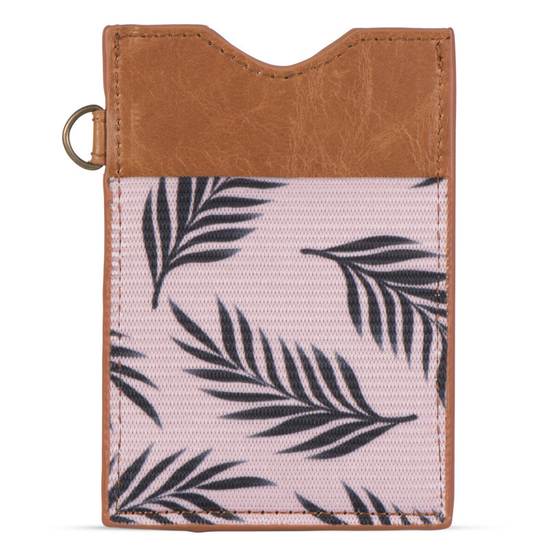 外贸新款真皮松紧带拼接卡包 简约RFID双面印花卡包卡套_0