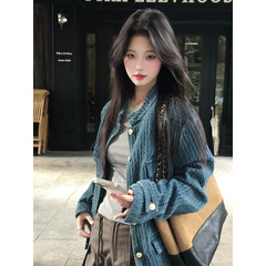 小仙倪子 牛仔外套女秋款新品夹克超好看小众新款爆款小香风上衣