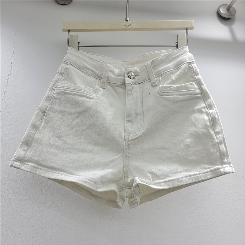 Pantalones Cortos Jeans de Pierna Ancha de Tiro Alto de Mezclilla para Verano image 2