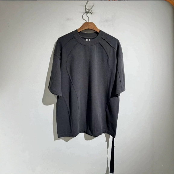 American Brand Style Patch Washed Vintage Short T-Shirt Unisex Trendy Half Sleeve_voghion.com
