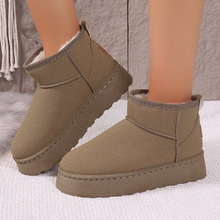 ���ѩ��ѥŮ2024�¿��ﶬ��Ƥëһ�w��Ͳ�ߵױ�ů��ˮ��Ь