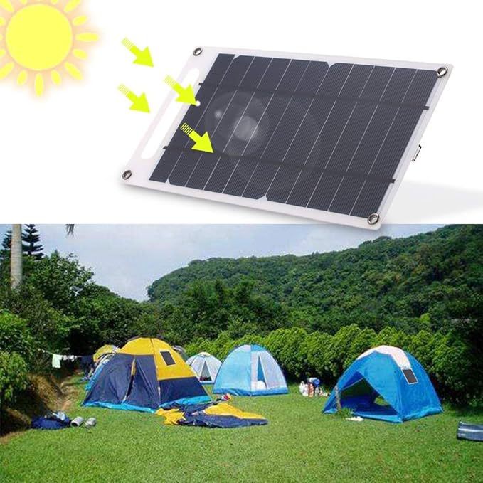 High-Efficiency Portable Solar Photovoltaic Flexible Charging Panel Solar Panel Outdoor Mobile Phone Digital Charger