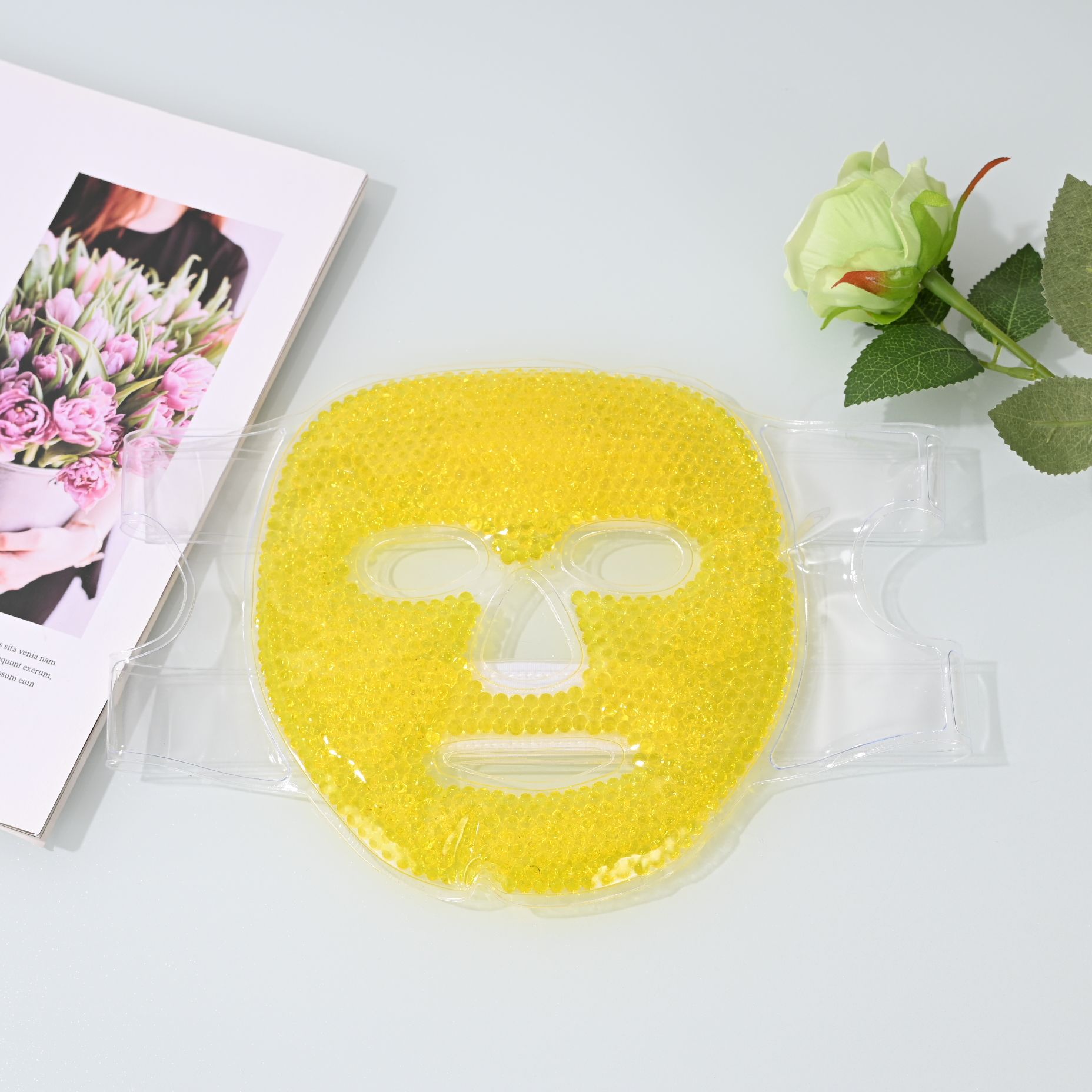 Fabricante de ventas de PVC máscara de hielo máscara de frío y caliente máscara de gel máscara de hielo máscara de confort de visor