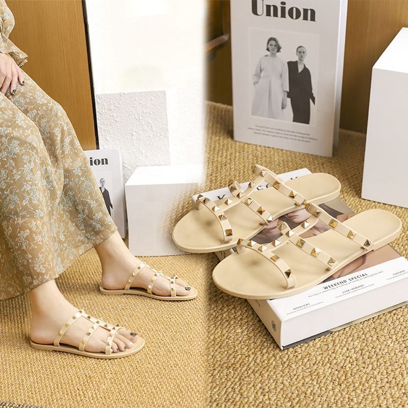 Jelly Heißer verkauf Einfache Mode Kristall Schuhe Kühlen Hausschuhe frauen Sommer_voghion.com