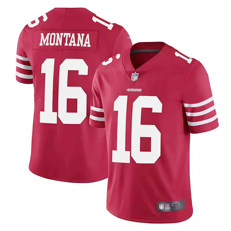 2025 NFL Сан-Франциско 49ers Сан-Франциско 49ers 16# Montana футбольная майка