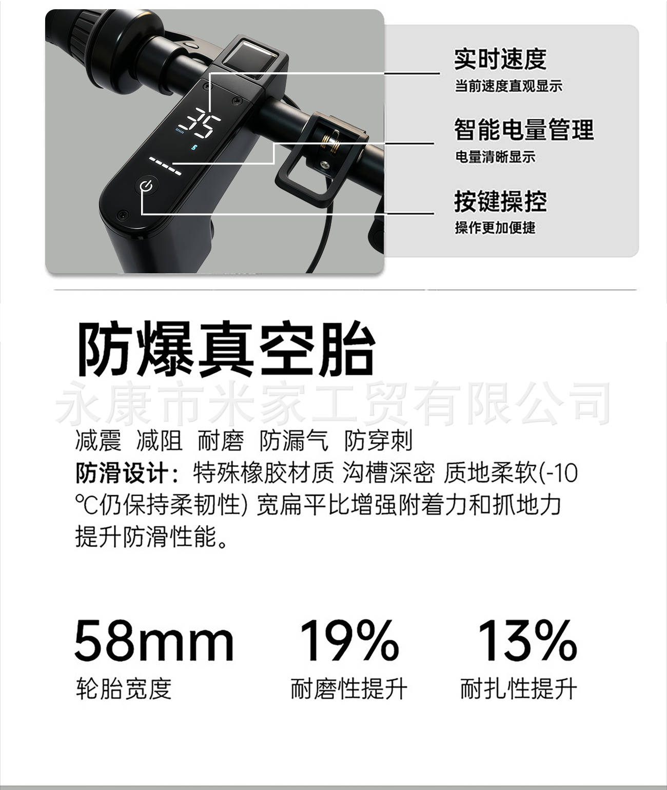 10inch Max36V48V350W Electric Scooter with Long Battery Life for Adults and Students, Foldable Skateboard for Commuting