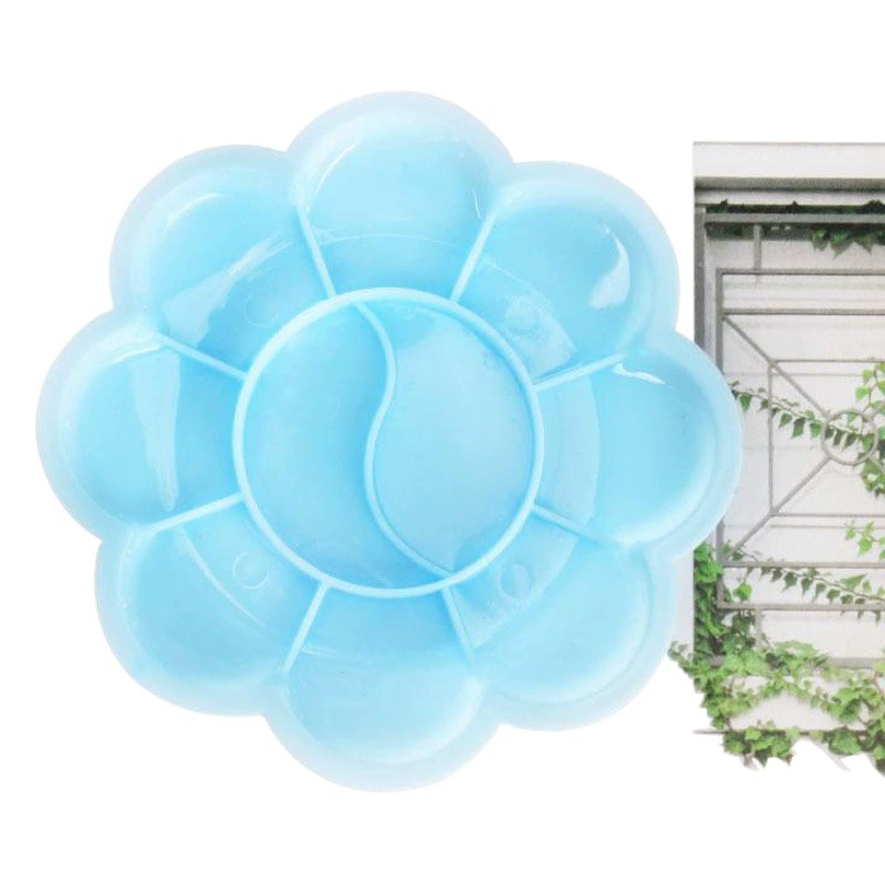 Детский художественный маленький цветок сливы цветовая палитра гуашь акрил ручная роспись цветовая палитра пластиковая цветовая палитра DIY граффити цветовая палитра