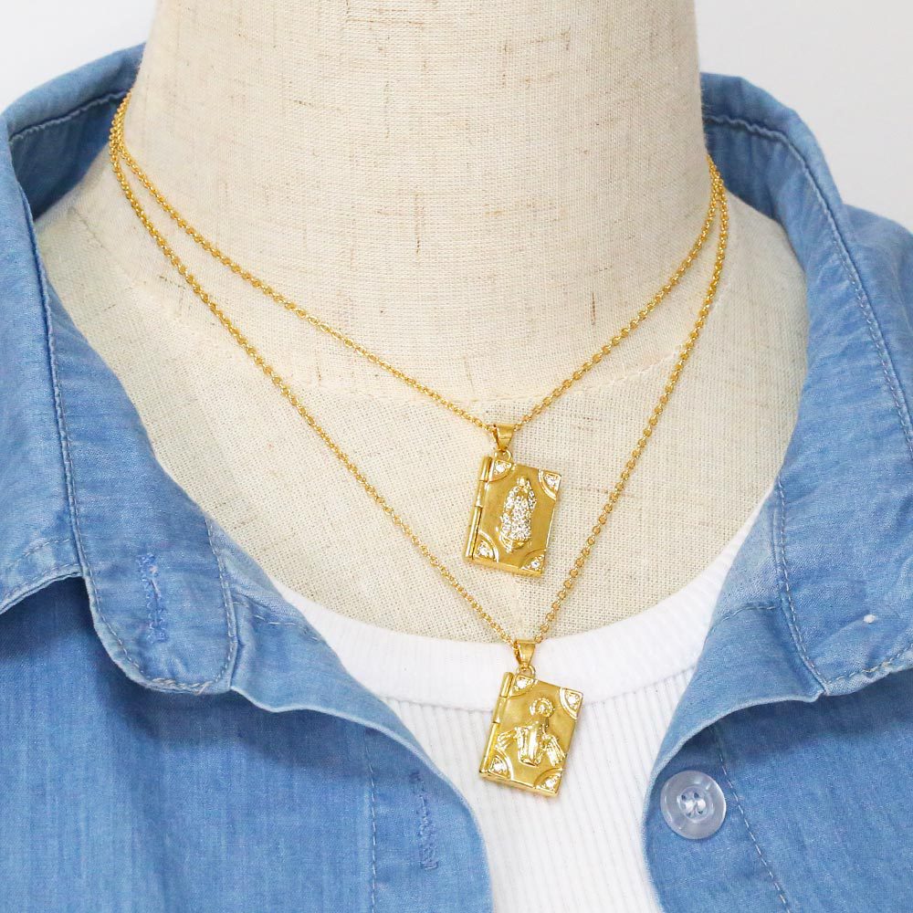 Retro Geometric Square Copper Necklace Inlay Zircon Copper Necklaces