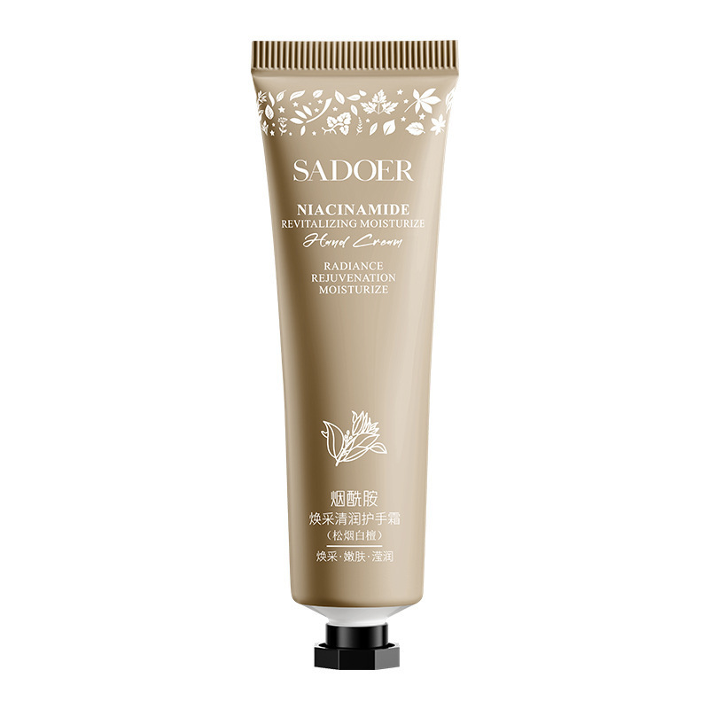 SADOER nicotinamida crema de manos humectante anti-agrietamiento crema de manos para el cuidado de la piel de otoño y invierno, pequeña rama de alto valor al por mayor