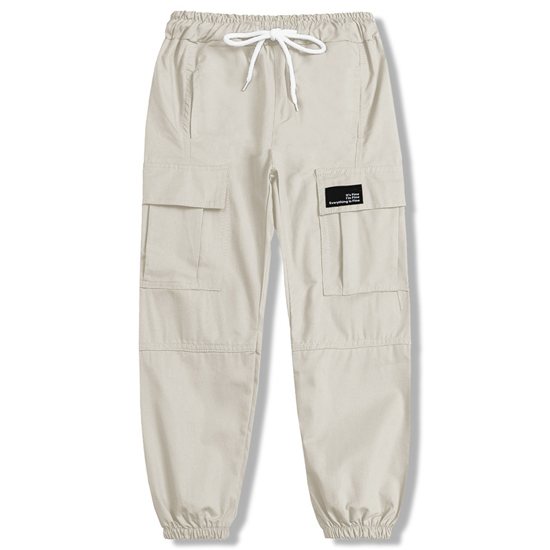 Pantalones Cargo con Puño para Mujer de Algodón con Cintura Elástica image 8