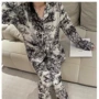 百兽春夏长袖黑色家居服