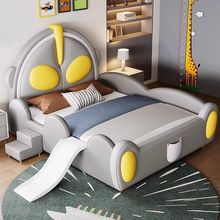 赛罗奥特曼床儿童床男孩带护栏滑梯超人卡通床简约现代卧室实木床