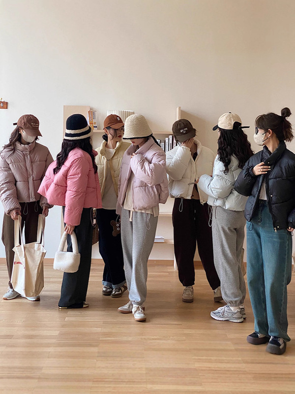 2025韩国东大门原版面包服女 立领小个子短款羽绒棉服秋冬短款|undefined