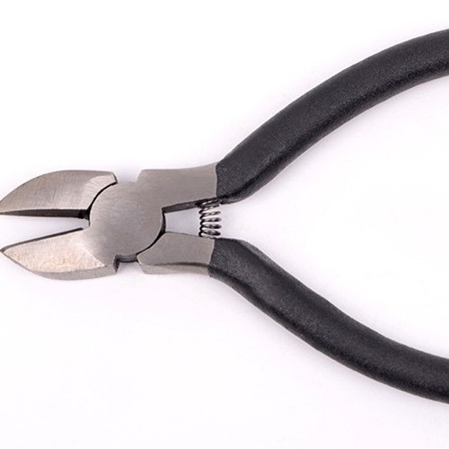 4,5 pulgadas de imitación de forja de fundición mini alicates de plástico puntiagudo alicates diagonales alicates de hierro fundido alicates de la joyería