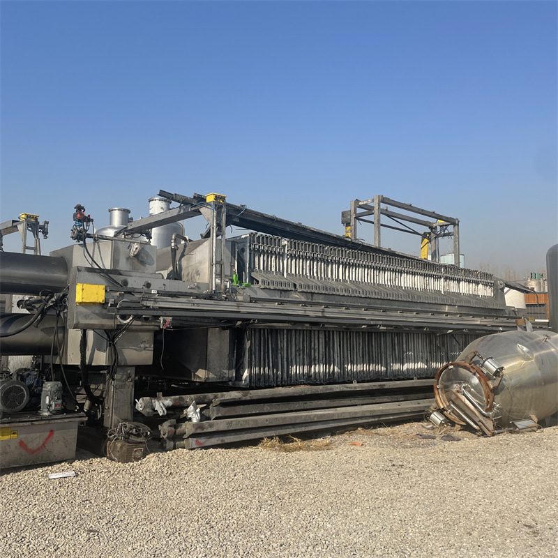 转让二手板框式压滤机  污泥真空脱水分离设备 不锈钢压滤装置