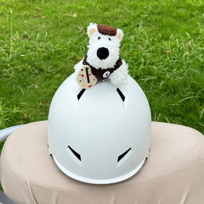 Motosiklet dəbilqələri – 【Cute Puppy】Flash Sale Helmet - no-helmet-single-khaki-vest-west-highland