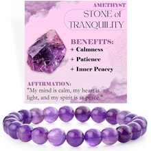 欧美跨境爆款8mm天然石头串珠手链亚马逊石白松石弹力手串热卖款