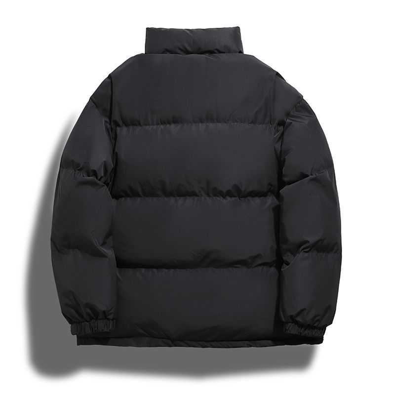 2024 otoño y invierno nuevo color sólido con algodón grueso chaqueta de ropa de algodón con solapa deportiva tendencia de moda de la chaqueta de algodón perezosa image 6