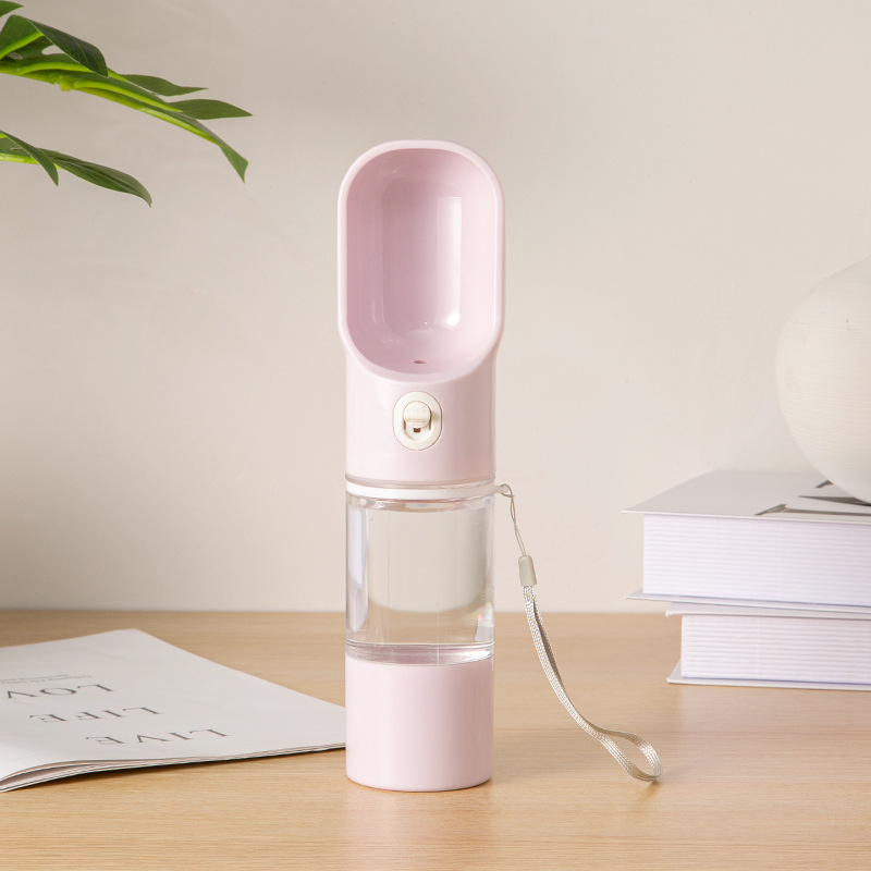 Taza de agua portátil para perros fuera de casa botella de agua portátil para mascotas al aire libre acompañante taza de agua paseando perro alimentador de agua