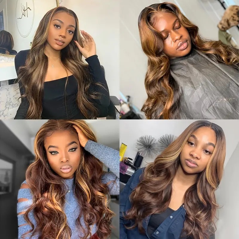 Perruques en dentelle tendance, boucles ondulées volumineuses, extensions de cheveux synthétiques destinées à l'exportation, best-sellers_voghion.com