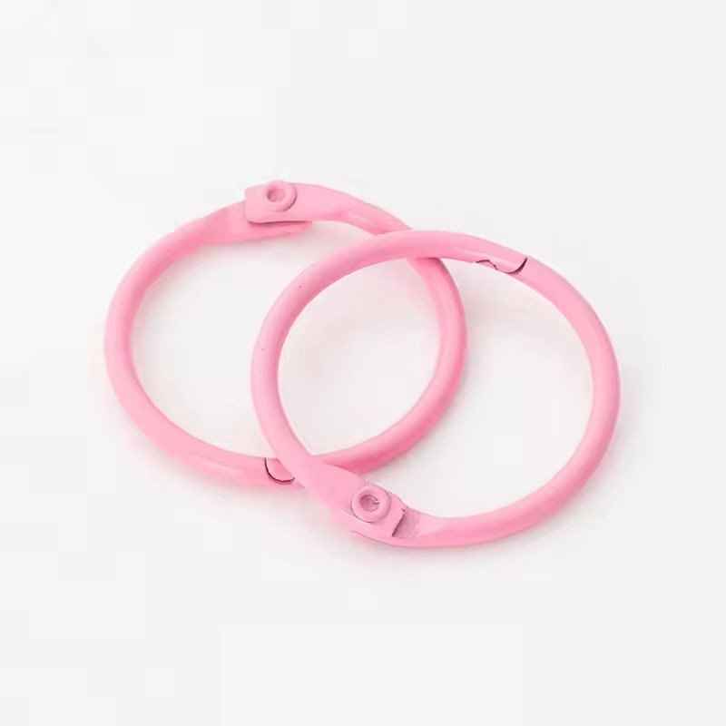 llavero de color enlazado anillo de libro DIY accesorios accesorios de joyería anillo de metal anillo de apertura móvil anillo image 7