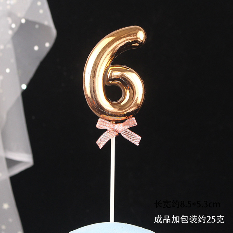 Decoración digital para pasteles 0-9, 3D oro/rosa, inserto para cumpleaños – Mayorista de Yiwu image 43