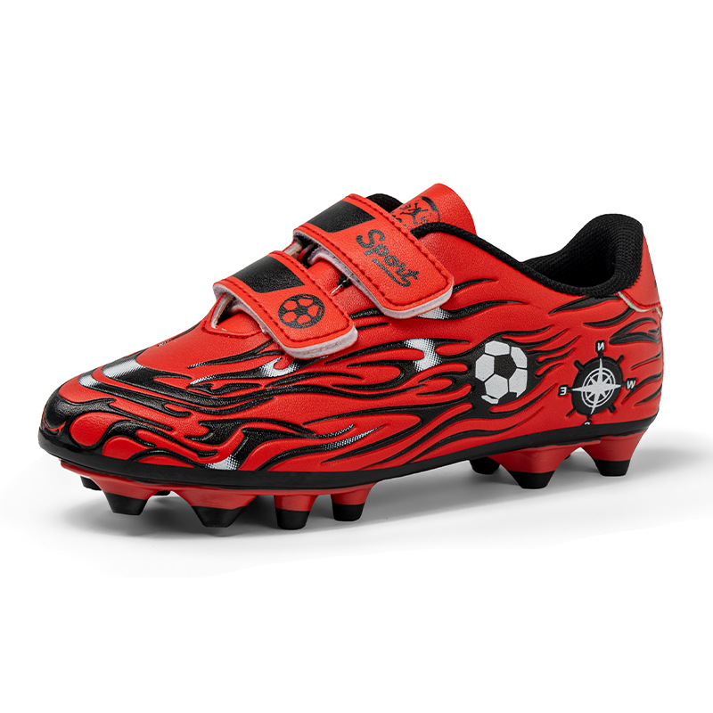 Niños y niñas transfronterizos competición de césped niños transpirables cómodos deportes ocio clavos fabricantes de zapatos de fútbol