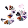 White crystal with amethyst, pendant, pyramid, jewelry, European style, suitable for import