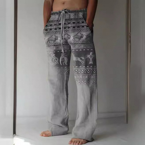 Cross-border Temu AliExpress Shein 3D digital printing autumn men's comfortable casual pants