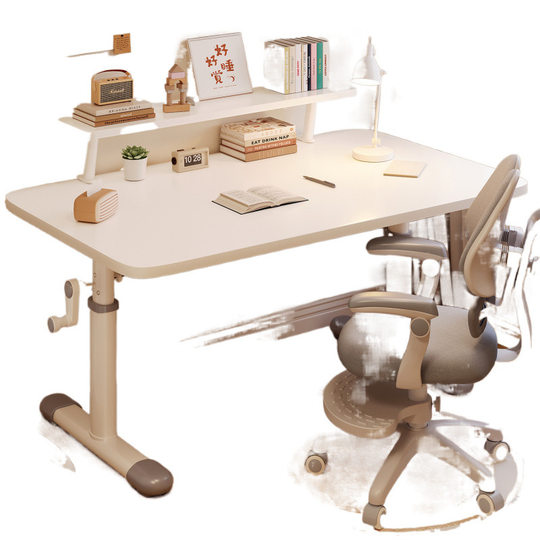 Hand Lift Table Thickened Study Table Bedroom Study Complete Computer Table Adjustable Wooden Children's Table and Chair suit