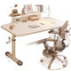 Hand Lift Table Thickened Study Table Bedroom Study Complete Computer Table Adjustable Wooden Children's Table and Chair suit