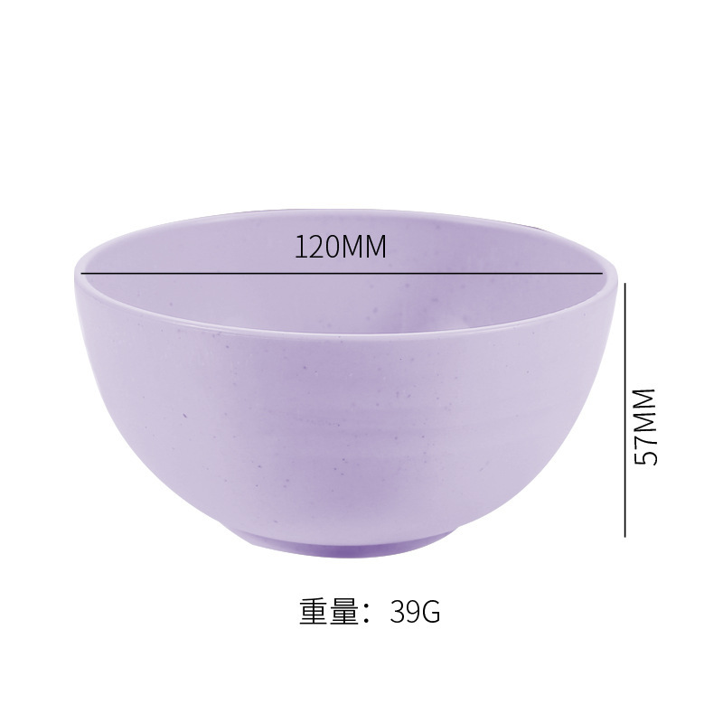 アマゾンのプラスチックの碗のネットの赤い碗の小麦わらの碗の家庭用のご飯のスープの碗のアイデアの子供の成人は転び防止の碗|undefined