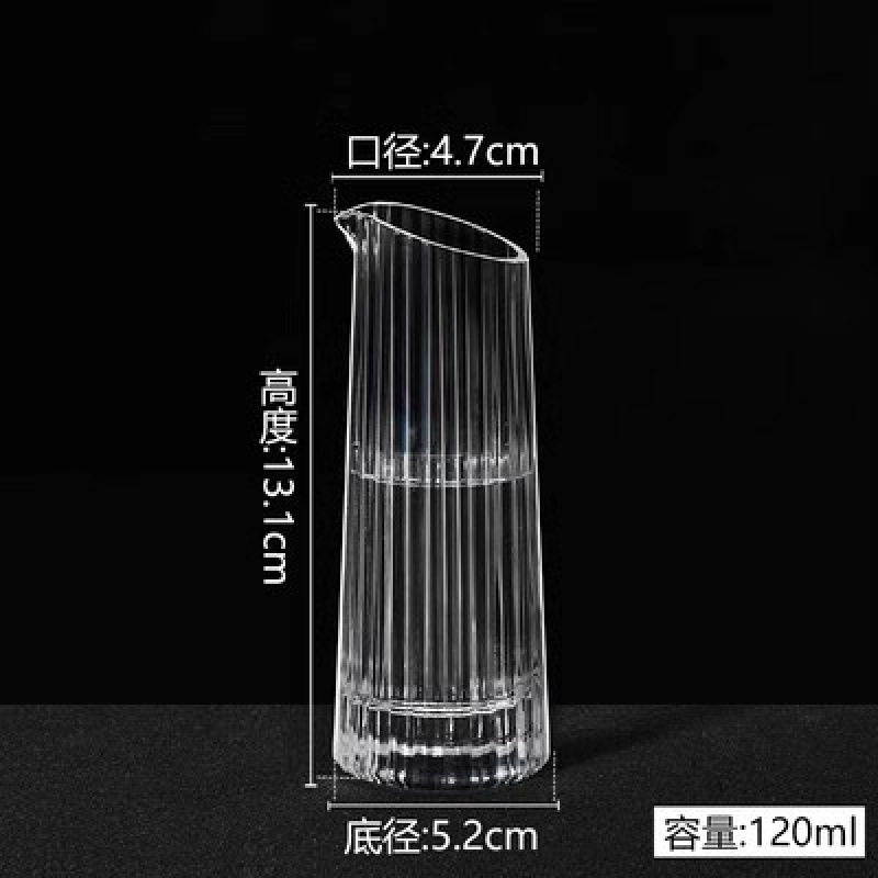 Taza de vino china casera de vidrio de cristal copas de copas de oro copas de whisky