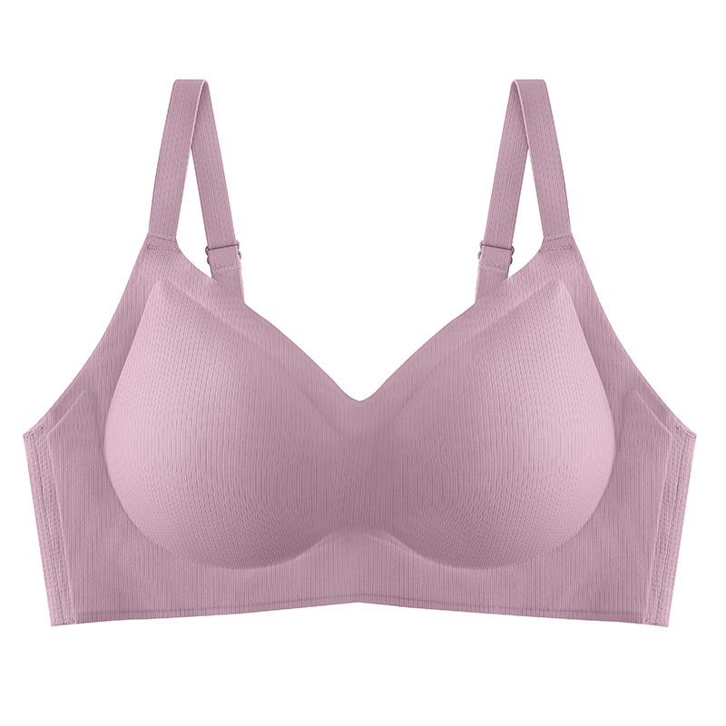 Sujetador fino para mujer para bustos pequeños, recoge y sostiene los senos laterales, sin aros, pasa las pruebas de seguridad, no es magnético, sujetador de látex con copas de látex.