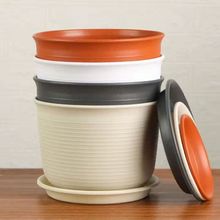 树脂花盆风绿萝多肉植物创意阳台圆形特大号仿陶瓷熟塑料花盆直发