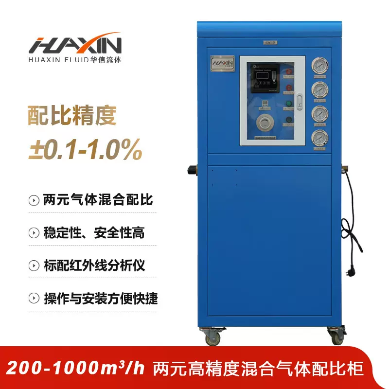 厂家供应二氧化碳氩气氧气氮气等两元气体立式 混合气体配比柜