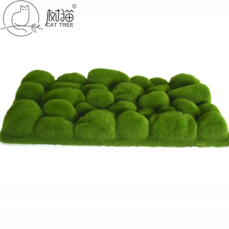 仿真青苔泡沫板植毛假苔藓石头板景观植物墙打底装饰苔藓板易安装