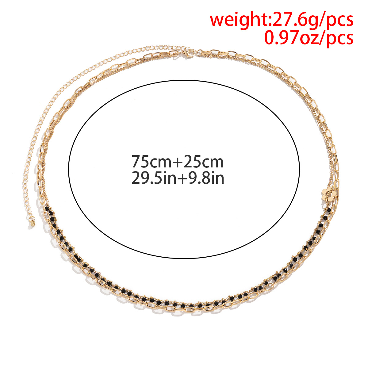 Fashion Solid Color Iron Crystal Womenu0027S Waist Chain