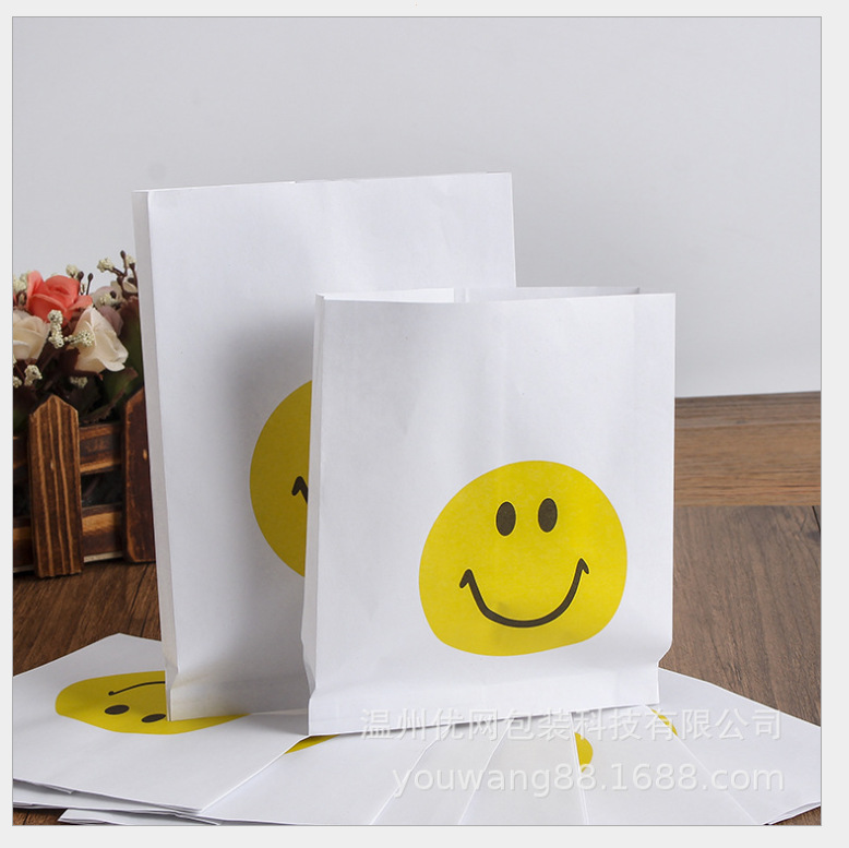 厂家供应鸡排薯条打包袋一次性外卖炸鸡纸袋小吃鸡柳汉堡纸袋logo