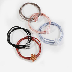 Cute little star hair ties for girls—perfect as wristband-style headbands, hair-tying bands, or simple hair accessories!